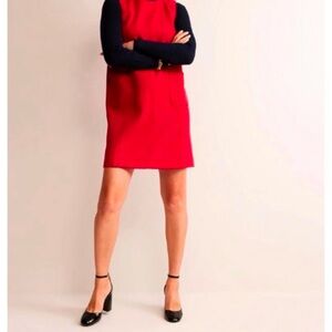 NWT Boden pocket detail mini shift dress size 16-18 R Hot Pepper